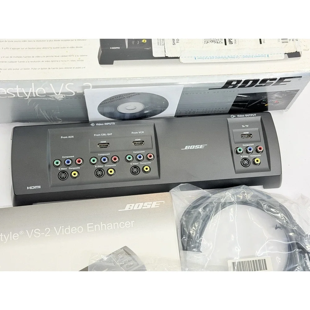 Bose Lifestyle VS-2 Video Enhancer HDMI Upscaler AM298521 w/ Box Manual Cables